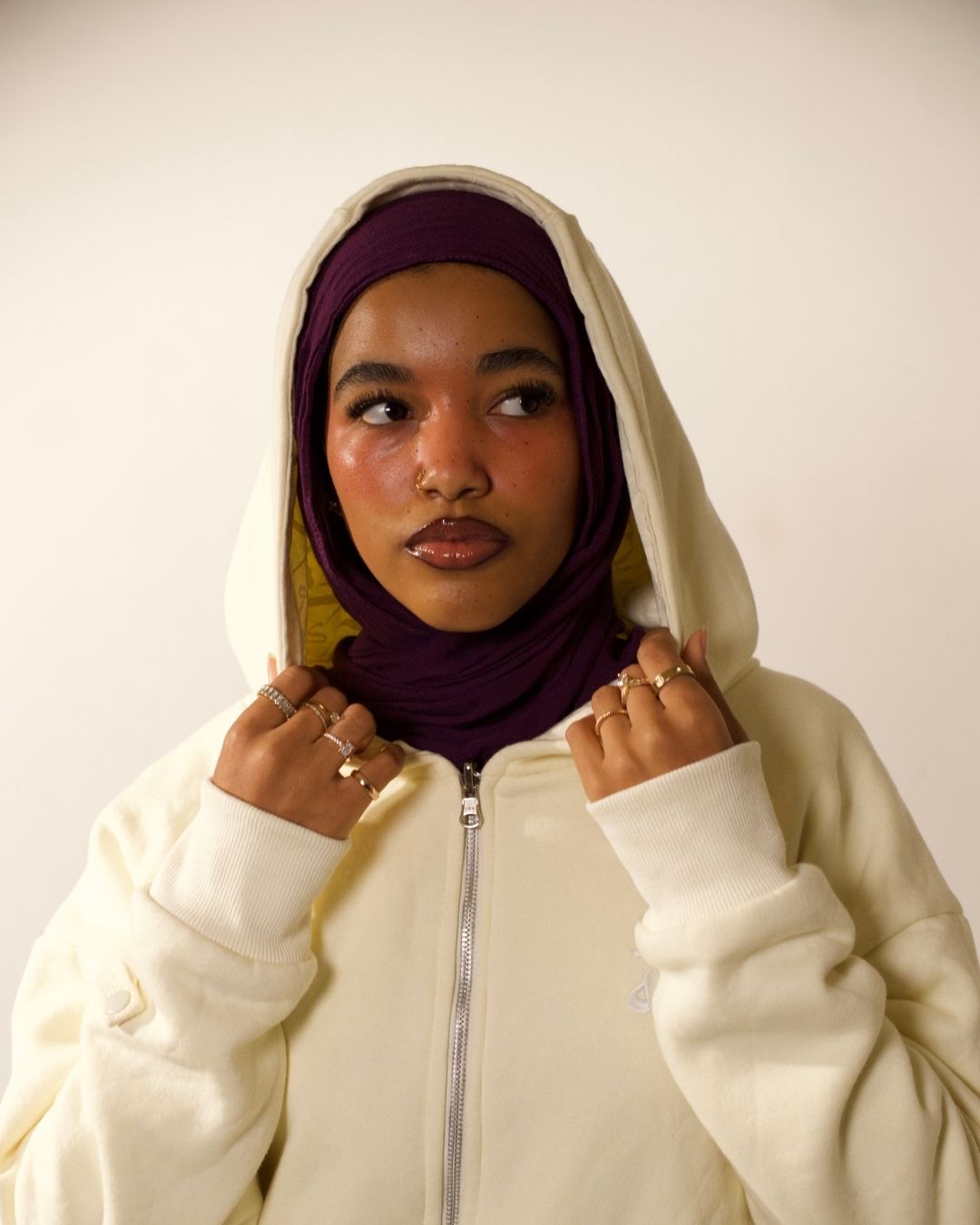 SALAH ZIP-UP [MEDINA CREAM]
