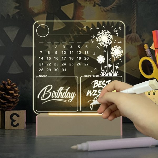 Calendar Message Note Board